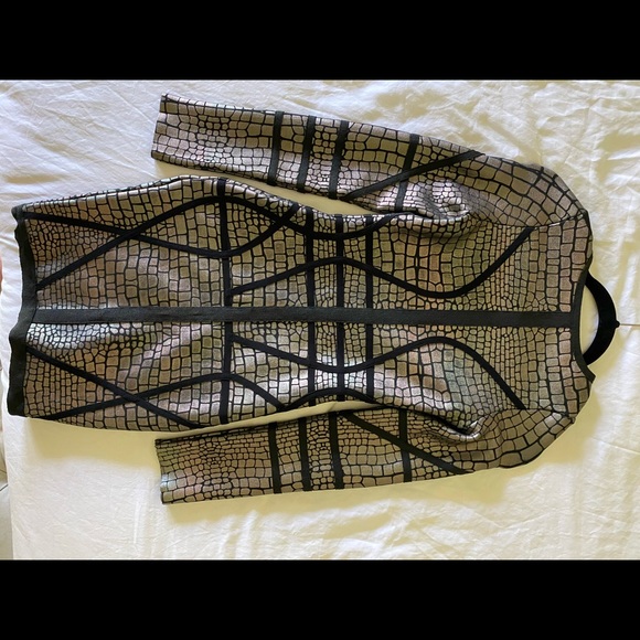 Long sleeve Metallic black small Dress - Picture 5 of 7